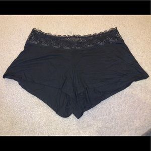 Black pajama shorts